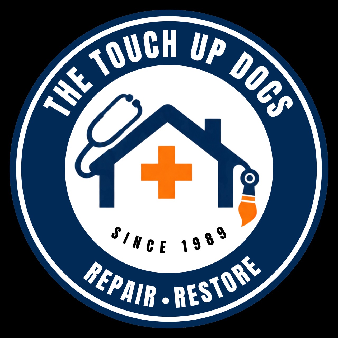 The Touch Up Docs repair and restore badge